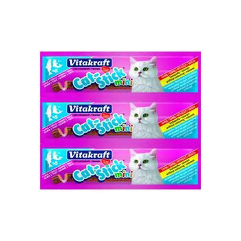 Image vitakraft Колбаска для кошек с лососем и форелью Cat-Stick Mini (3 шт.*6 г)