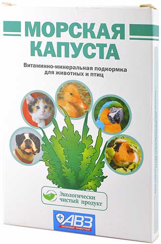 Image агроветзащита Морская капуста для птиц, грызунов, кошек и собак (100 г)