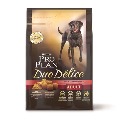 Image purina Pro Plan Сухой корм для взрослых собак с лососем и рисом Duo Delice Salmon with Rice (10 кг)