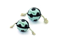 Image karlie Action Ball игрушка «Футбольный мяч» с верёвкой для собак 19 см. арт. 285.45415