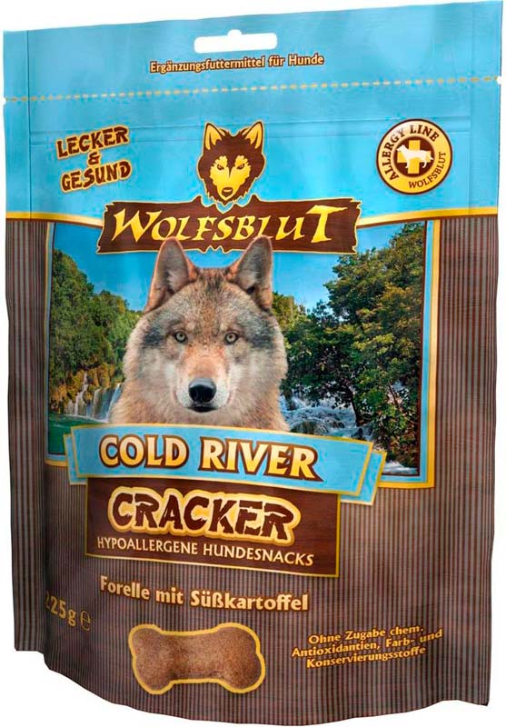 Image wolfsblut Крекеры для собак с форелью и бататом &quot;Холодная река&quot; Cracker Cold River (225 г)