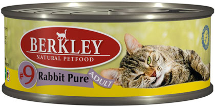 Image berkley Консервы для взрослых кошек с кроликом Adult Rabbit Pure №9 (100 г)