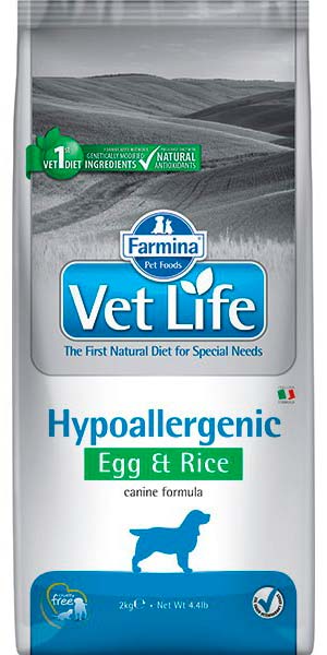 Image farmina Vet Life Сухой корм для собак с яйцом и рисом гипоаллергенный Hypoallergenic Egg&Rice (2 кг)