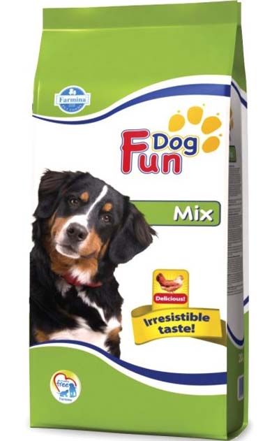 Image farmina FUN DOG Сухой корм для взрослых собак Mix (20 кг)