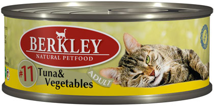 Image berkley Консервы для взрослых кошек с тунцом и овощами Adult Tuna&Vegetables №11 (100 г)