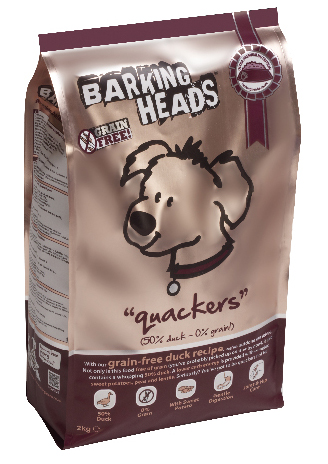 Image barking Heads Сухой беззерновой корм для собак с уткой и бататом &quot;Кряква&quot; Quackers Grain Free (6 кг)