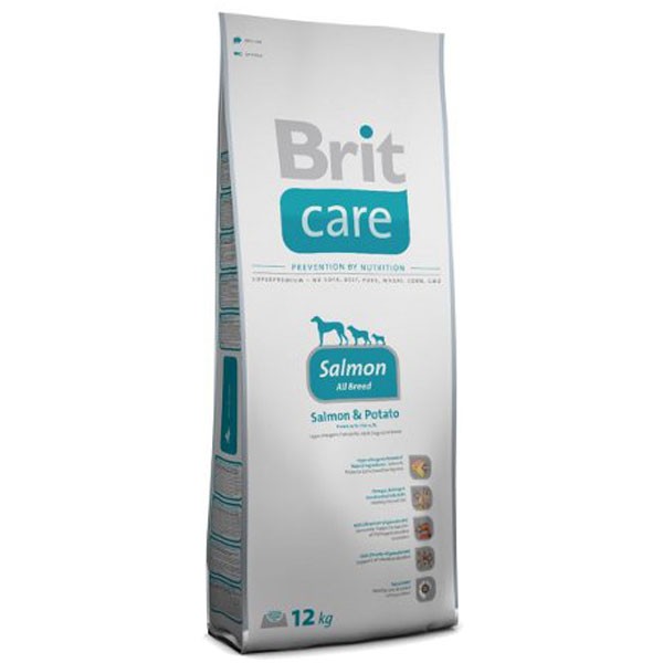 Image brit Care Сухой беззерновой корм для кошек с чувствительным пищеварением с мясом утки и лосося Cocco Gourmand (0,4 кг)