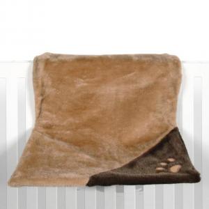 Image midWest лежанка Pet Bed меховая 56х33 см серая