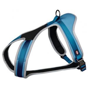 Image шлейка Trixie Premium Norwegian Harness для собак L 60–76 см/40 мм бордовая