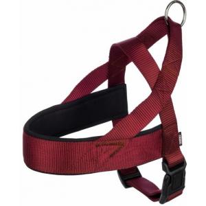 Image шлейка Trixie Premium Norwegian Harness для собак L 60–76 см/40 мм бордовая