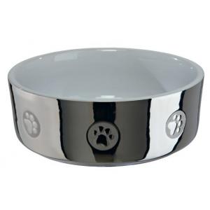 Image trixie Миска керамическая для собак "Лапка", 12 см, 300 мл, 300 мл