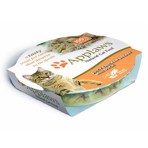 Image applaws Консервы для кошек &quot;Сочная куриная грудка с уткой&quot; Cat Juicy Chicken Breast with Duck (60 г)