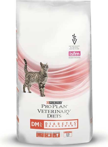 Image purina Veterinary Diets Диетический корм для кошек при диабете Diabetes Management DM (1,5 кг)