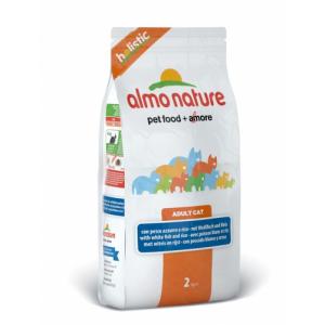 Image almo Nature Holistic Adult Cat White Fish & Rice 12 кг