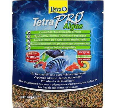 Image tetra Корм для любых видов тропических рыб Pro Algae Crisps (sachet) (12 г)