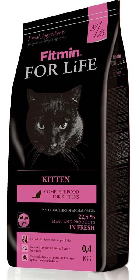 Image fitmin FOR LiFE Сухой корм для котят Kitten (0,4 кг)