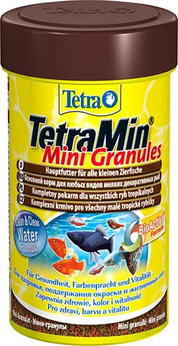 Image tetra Гранулированный корм для небольших декоративных рыбок Min Mini Granules (100 мл)