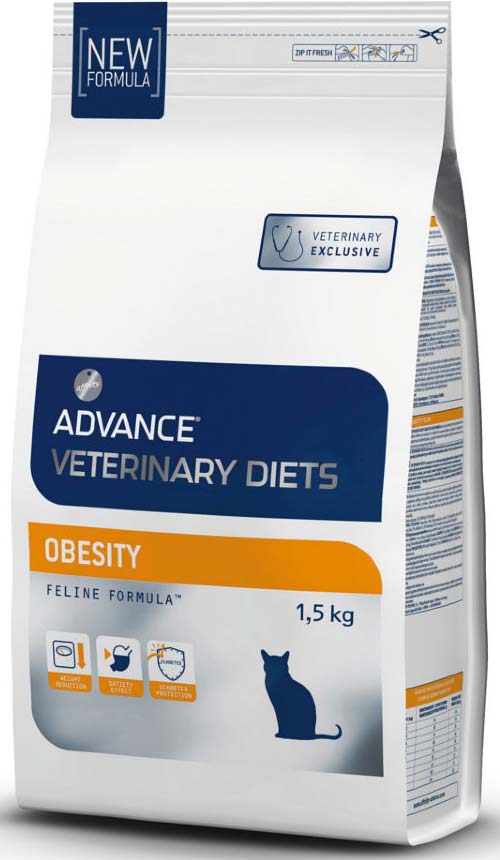 Image advance Veterinary Diets Сухой корм для кошек при ожирении Obesity Management (1,5 кг)