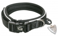 Image collar одинарный черный ошейник с украшением для собак от 32 до 40 см. арт. 818.01351