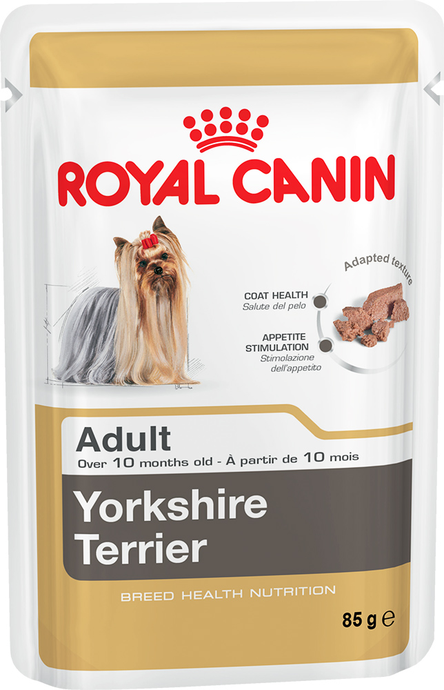 Image влажный корм для собак Royal Canin Yorkshire Terrier Adult пауч 12 шт 0,085 кг