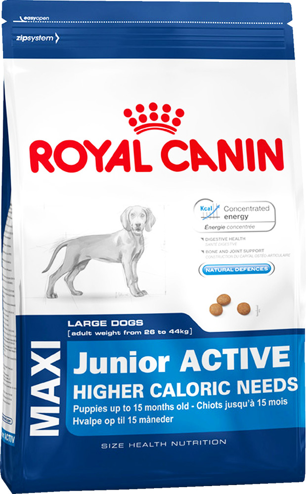 Image сухой корм для собак Royal Canin Maxi Junior Active 4 кг