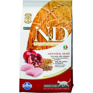 Image farmina N&D Low-Grain Feline Chicken & Pomegranate Adult - 10 кг