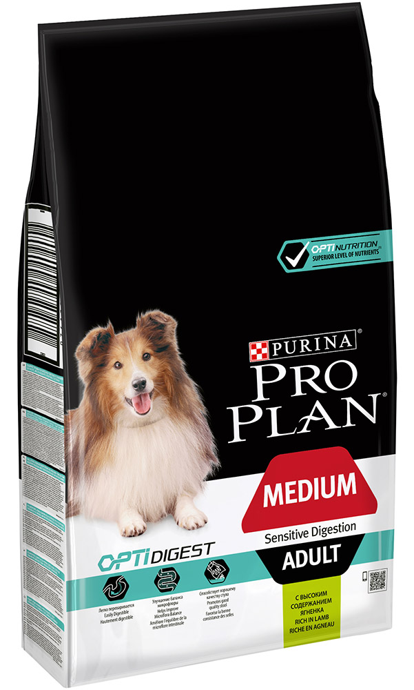 Image сухой корм для собак Purina Pro Plan Medium Adult Sensetive Digestion 3 кг