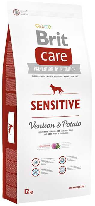 Image сухой корм для собак Brit Care Sensitive Venison & Potato 12 кг