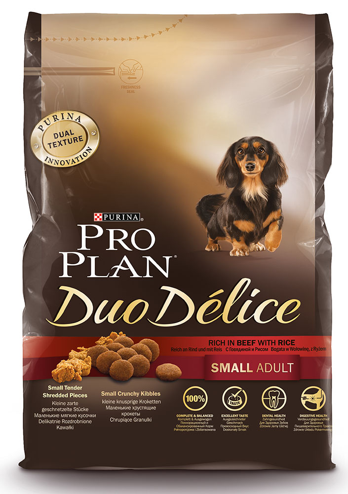 Image сухой корм для собак Purina Pro Plan Duo Delice Small Adult Canine Beef&Rice 0,7 кг