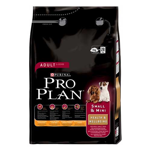 Image purina Pro Plan Сухой корм для взрослых собак мелких и карликовых пород с курицей и рисом Adult Small&Mini Opti Health (3 кг)