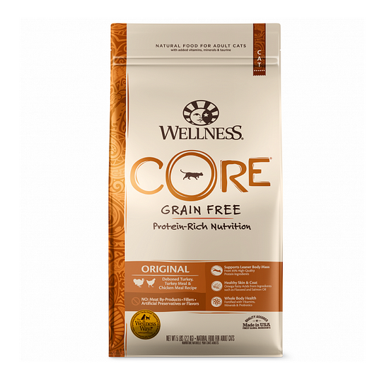 Image wellness Core Сухой беззерновой корм для кошек с индейкой и курицей Original (0,3 кг)