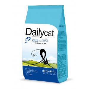 Image dailycat Adult Hairball Turkey and Rice сухой корм для взрослых кошек для вывода шерсти из желудка с индейкой и рисом - 3 кг