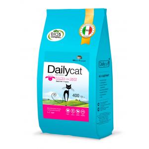 Image dailycat Adult Hairball Turkey and Rice сухой корм для взрослых кошек для вывода шерсти из желудка с индейкой и рисом - 1.5 кг