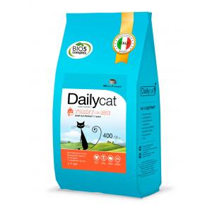 Image dailycat Adult Hairball Turkey and Rice сухой корм для взрослых кошек для вывода шерсти из желудка с индейкой и рисом - 400 г