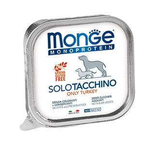 Image monge Dog Monoproteico Solo паштет для собак из индейки 150 гр х 24 шт