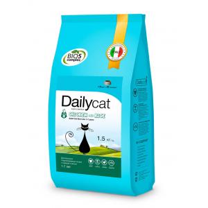 Image dailycat Adult Duck and Oats сухой корм для взрослых кошек с уткой и овсом - 400 г