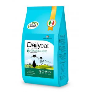 Image dailycat Adult Hairball Turkey and Rice сухой корм для взрослых кошек для вывода шерсти из желудка с индейкой и рисом - 400 г