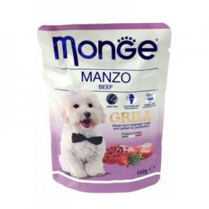 Image MONGE Dog Grill Pouch паучи для собак говядина 100 гр х 24 шт