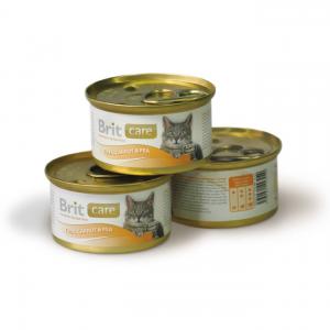 Image brit care tuna,carrot&pea консервы для кошек с тунцом, морковью и горошкам 48 шт х 80 гр