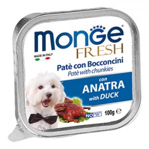 Image monge Dog Fresh консервы для собак утка 100 гр х 32 шт