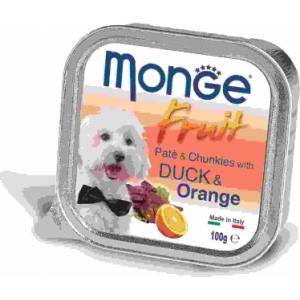 Image monge Dog Fresh консервы для собак утка с апельсином 100 гр х 32 шт