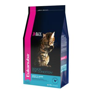 Image eukanuba Cat Mature & Senior сухой корм для пожилых кошек с домашней птицей - 400 г