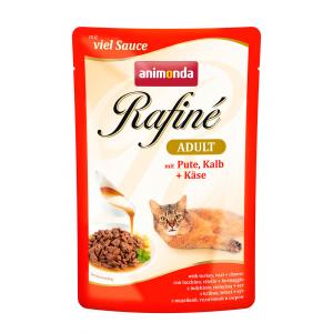 Image animonda Паучи Rafine Soupe Adult с индейкой, телятиной и сыром для взрослых кошек 100 г х 12 шт