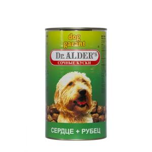 Image консервы Dr. Alder's Dog Garant для взрослых собак с рубцом 1230 гр х 12 шт