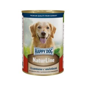 Image влажный корм Happy Dog для собак с телятиной и индейкой - 400 г