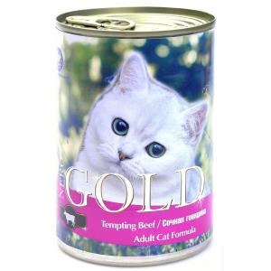 Image nero Gold Adult Cat Formula Tempting Beef 810 г х 12 шт