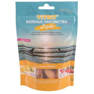 Image titbit вяленые лакомства гребешки золотистые резаные Classic 60 г