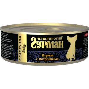 Image влажный корм для котят Четвероногий Гурман Мясное ассорти с курицей 0,19 кг