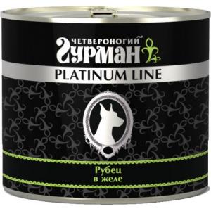 Image четвероногий Гурман Platinum line рубец говяжий в желе