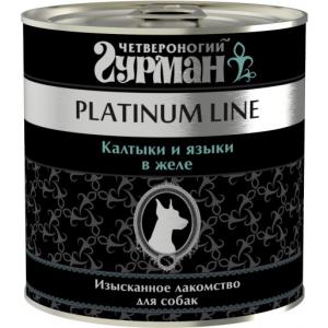 Image четвероногий Гурман Platinum line калтыки и языки в желе